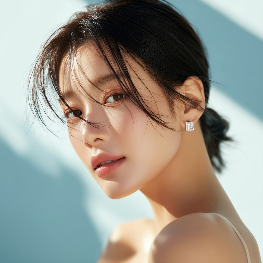 쿨소닉 리프팅 시술 후 자연스럽고 탄력 있는 피부를 보여주는 여성 모델