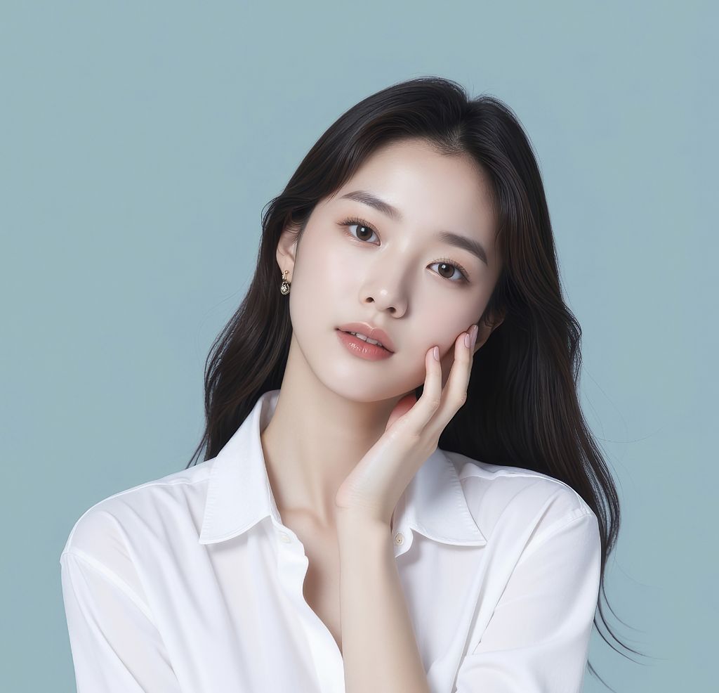 MPR 토르 리프팅 시술 후 탄력 있고 자연스럽게 리프팅된 피부를 보여주는 여성 모델